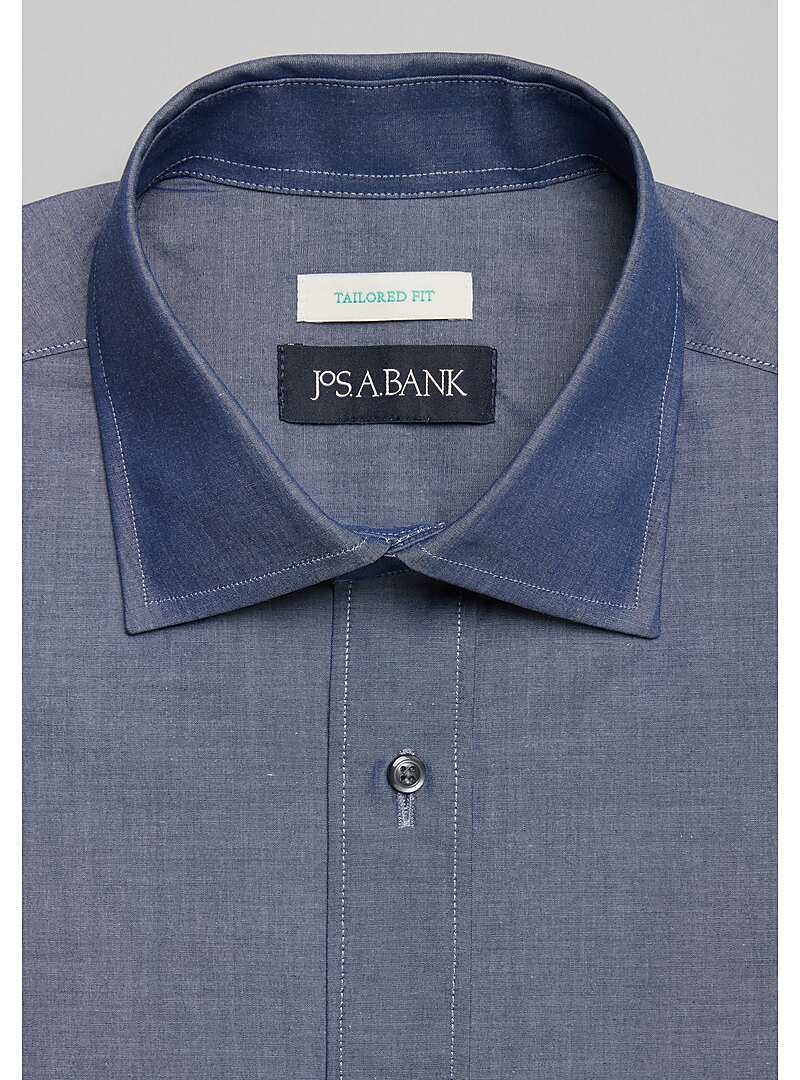 Jos. A. Bank Tailored Fit Spread Collar Dress Shirt - Big & Tall#5FVN