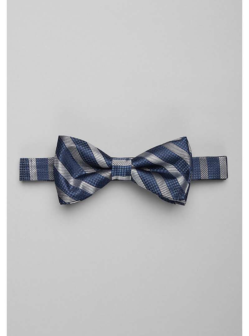 Jos. A. Bank Stripe Pre-Tied Bow Tie#8WKT