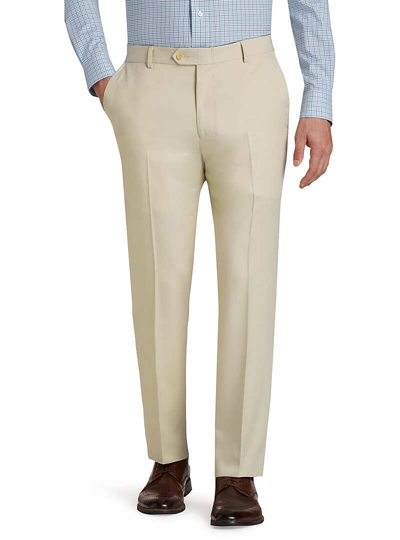 Traveler Performance Tailored Fit Flat Front Pants#217J