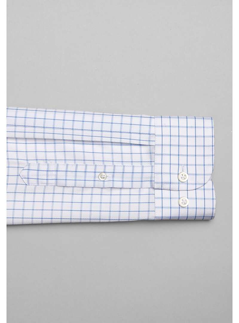 Reserve Collection Traditional Fit Box Grid Dress Shirt - Big & Tall#5FVR