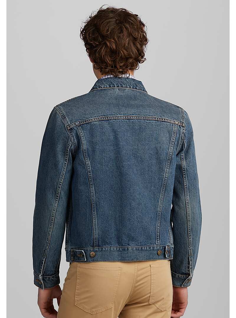 1905 Collection Tailored Fit Denim Jacket CLEARANCE#6K8Y