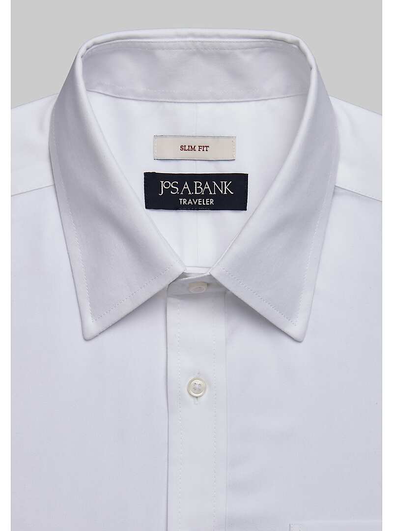 Traveler Collection Slim Fit Point Collar Solid Dress Shirt - Big & Tall#5FTM