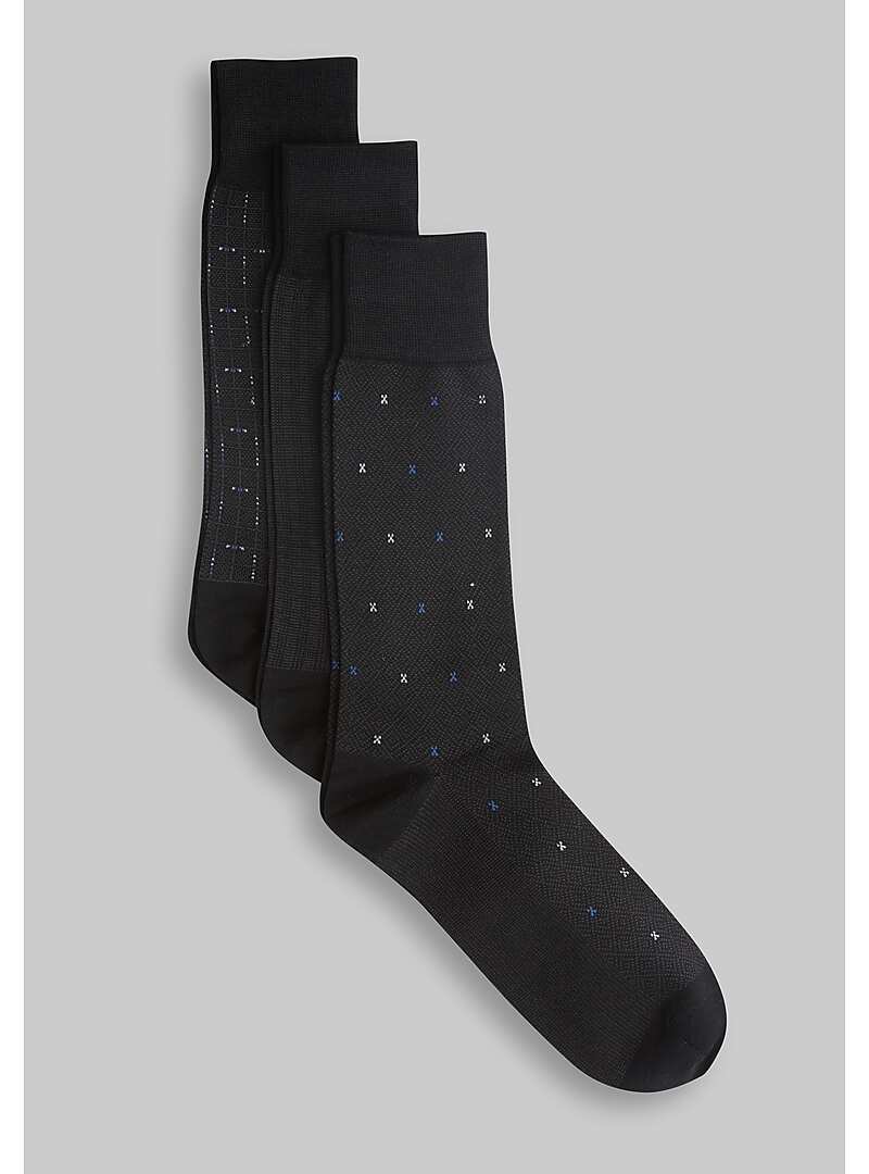 Jos. A Bank Patterned Dress Socks, 3-Pack#81KR