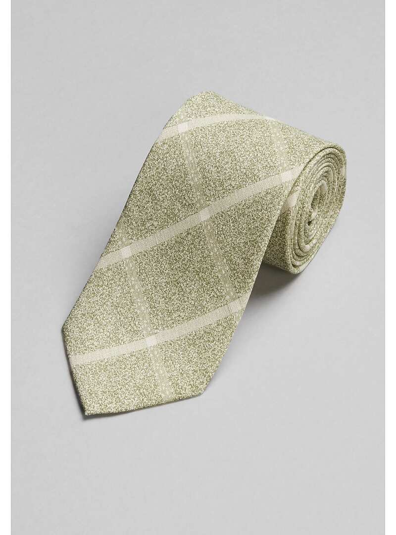 Traveler Collection Mottled Plaid Tie - Long#8WGR