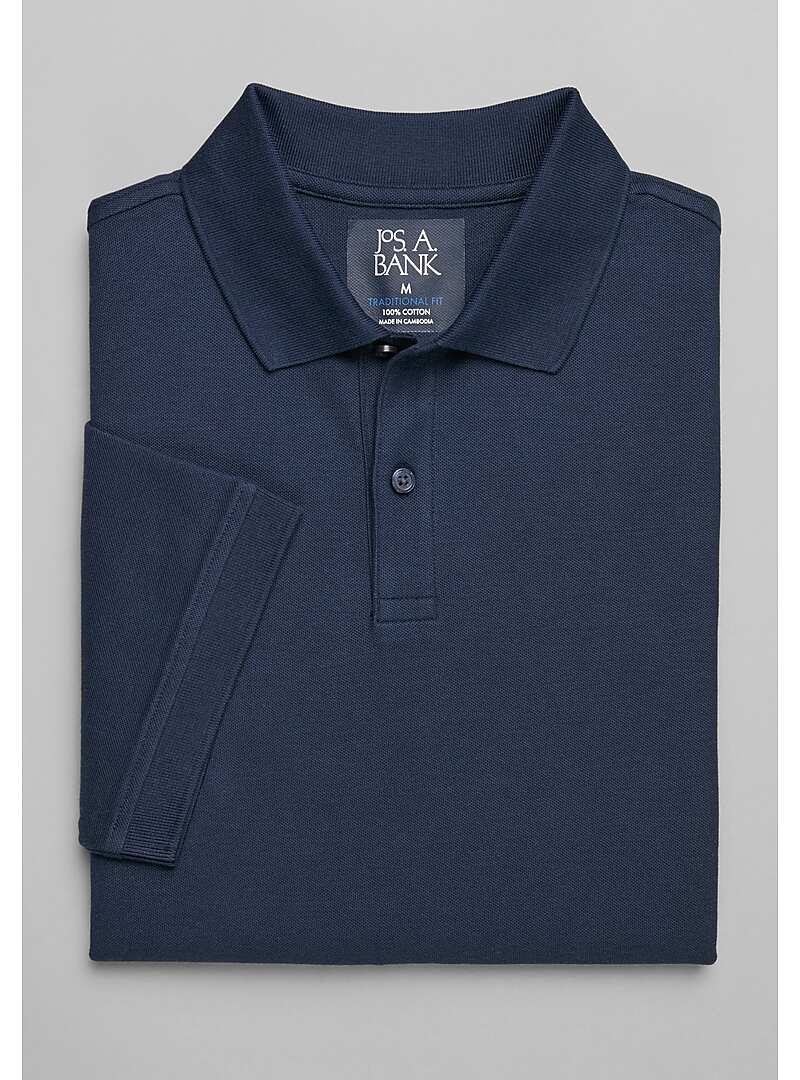 Jos. A. Bank Traditional Fit Solid Pique Polo - Big & Tall#6MFU