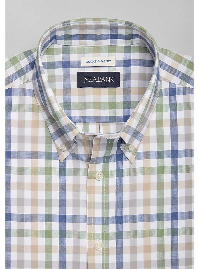Jos. A. Bank Traditional Fit Check Sportshirt - Big & Tall#6MKV