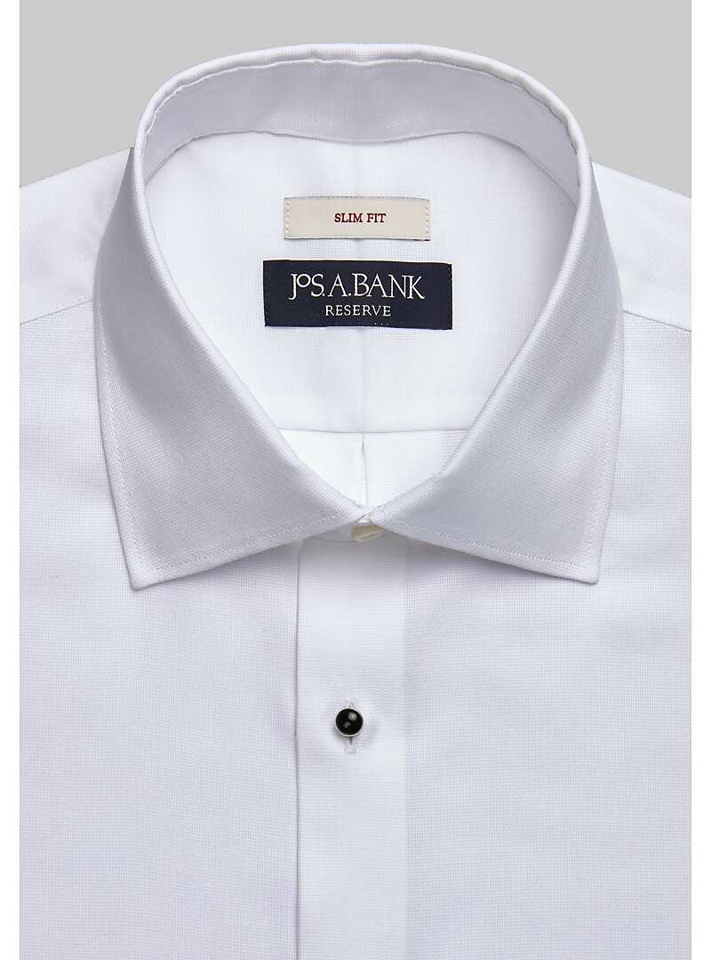 Reserve Collection Slim Fit Spread Collar French Cuff Formal Dress Shirt - Big & Tall#5FUU