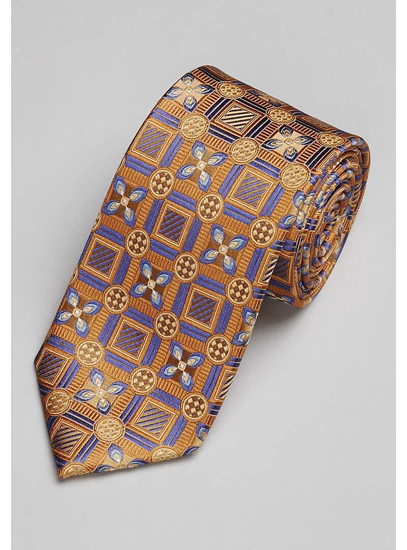 Reserve Collection Square and Circle Medallion Tie - Long#8VN6