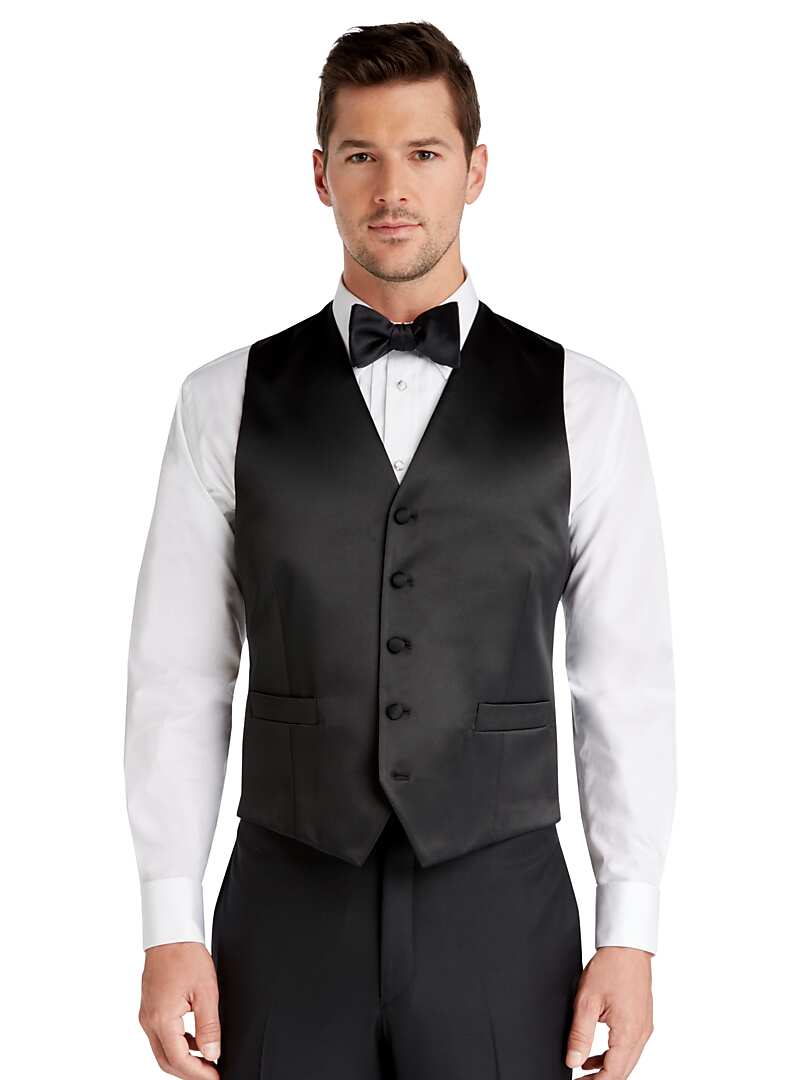 1905 Collection Tailored Fit Tuxedo Separate Vest - Big & Tall#346R