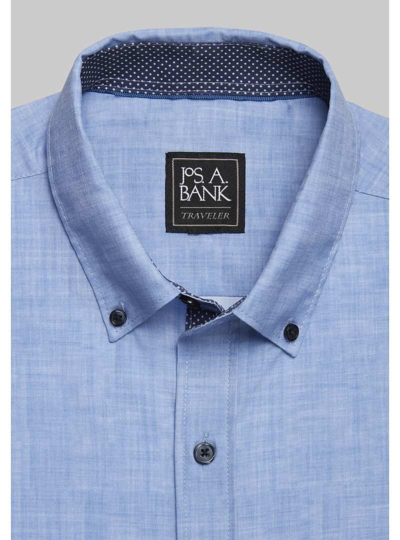 Traveler Collection Tailored Fit Four-Way Stretch Short Sleeve Sportshirt - Big & Tall#6MRA