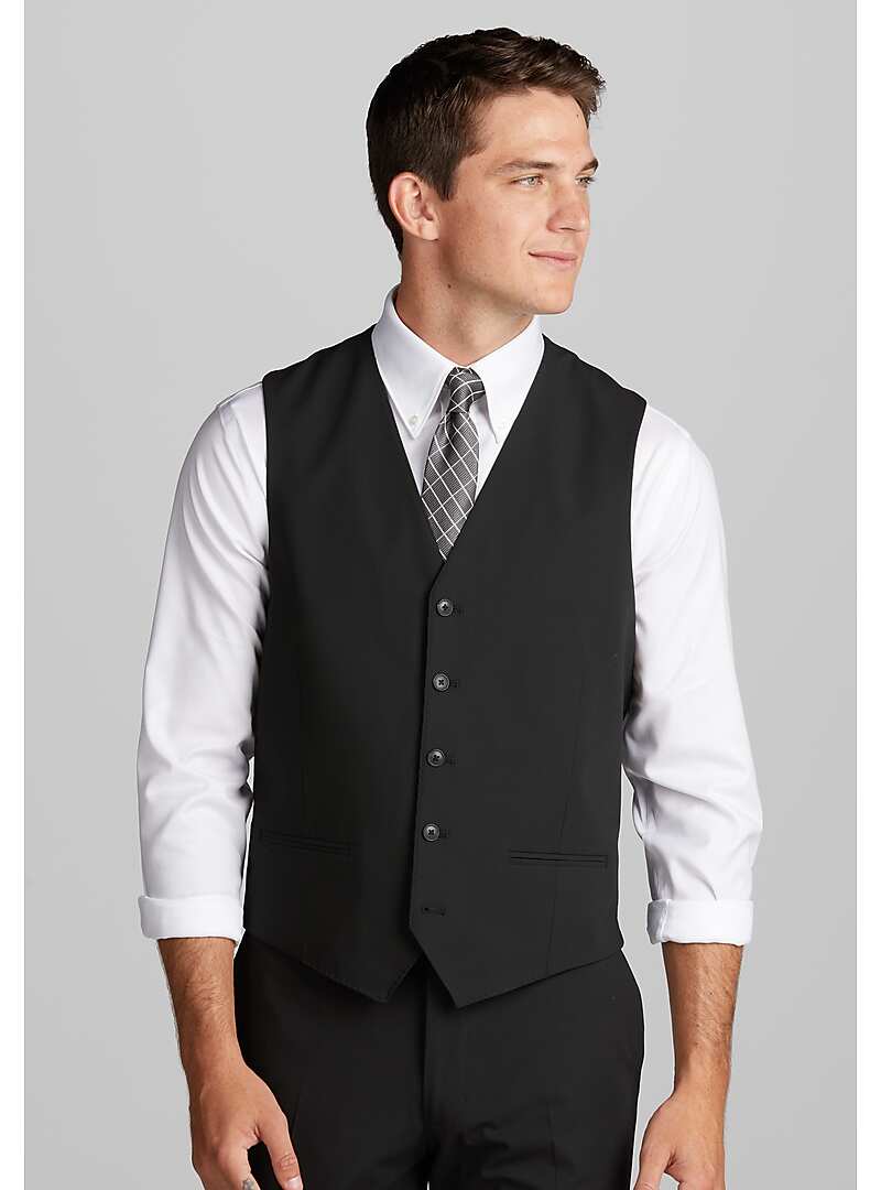 1905 Navy Collection Tailored Fit Suit Separates Vest - Big & Tall#3WAY