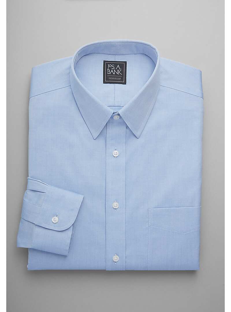 Traveler Collection Slim Fit Point Collar Dress Shirt - Big & Tall#5C3Y