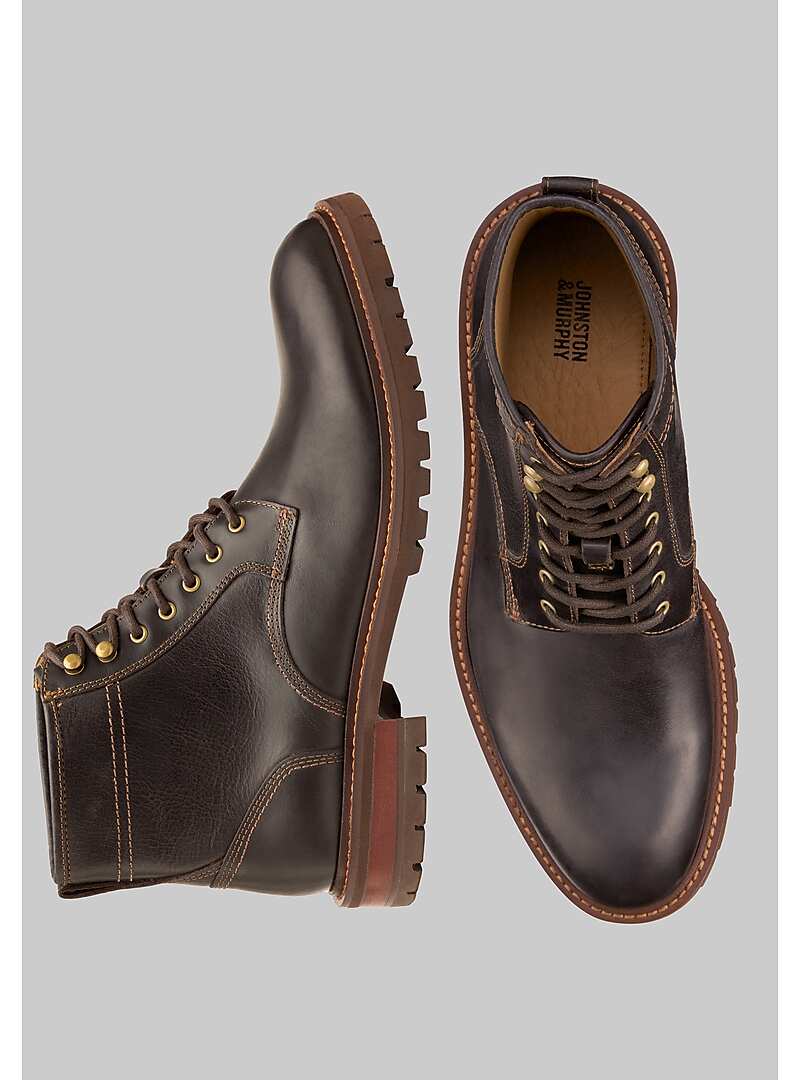 Johnston & Murphy Barrett Plain Toe Boots#425Y