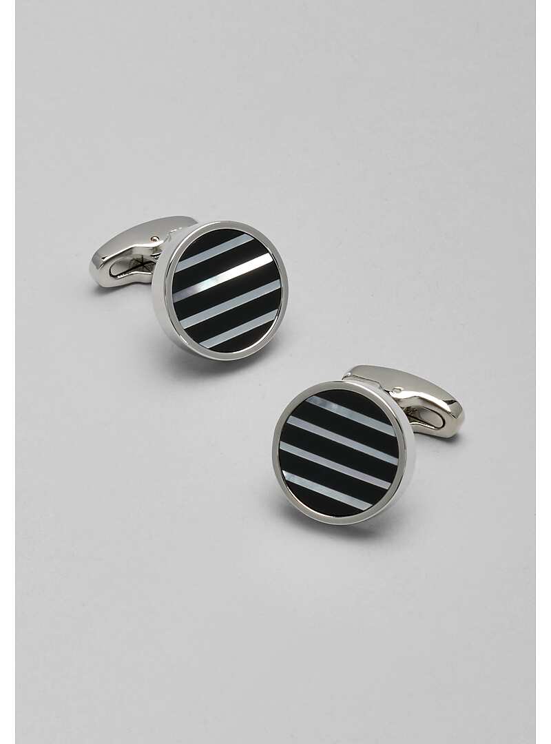 Jos. A. Bank Onyx and Mother of Pearl Cufflinks#8TNR