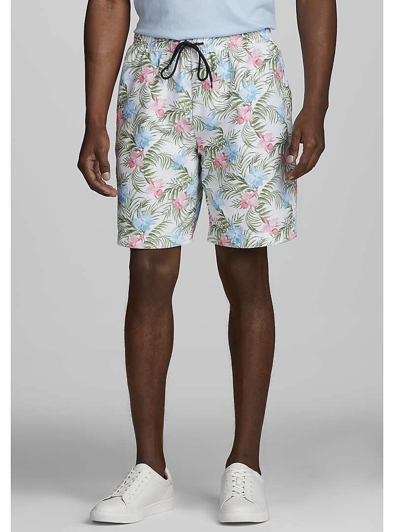 Con.Struct Tailored Fit Tropical Print Swim Shorts - Big & Tall#22YR