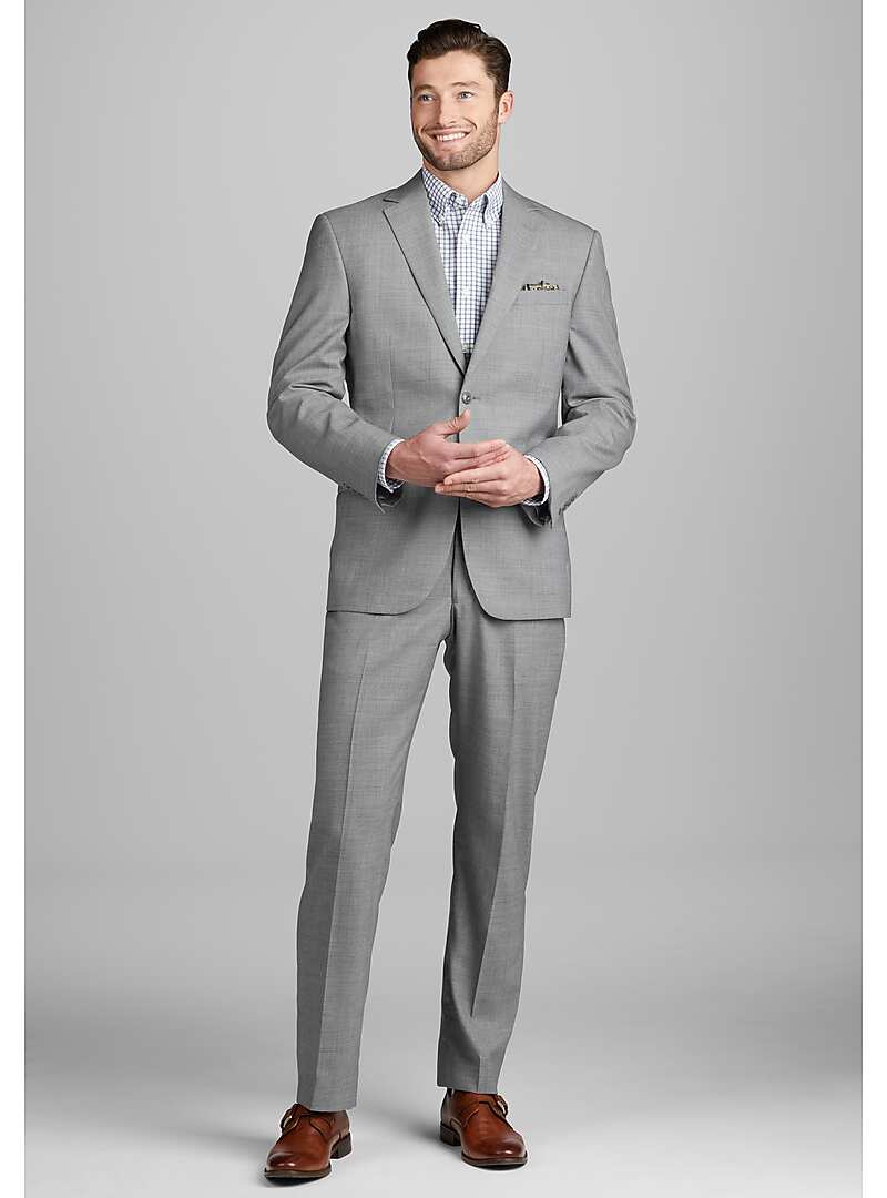 1905 Collection Tailored Fit Solid Suit - Big & Tall#3VH9