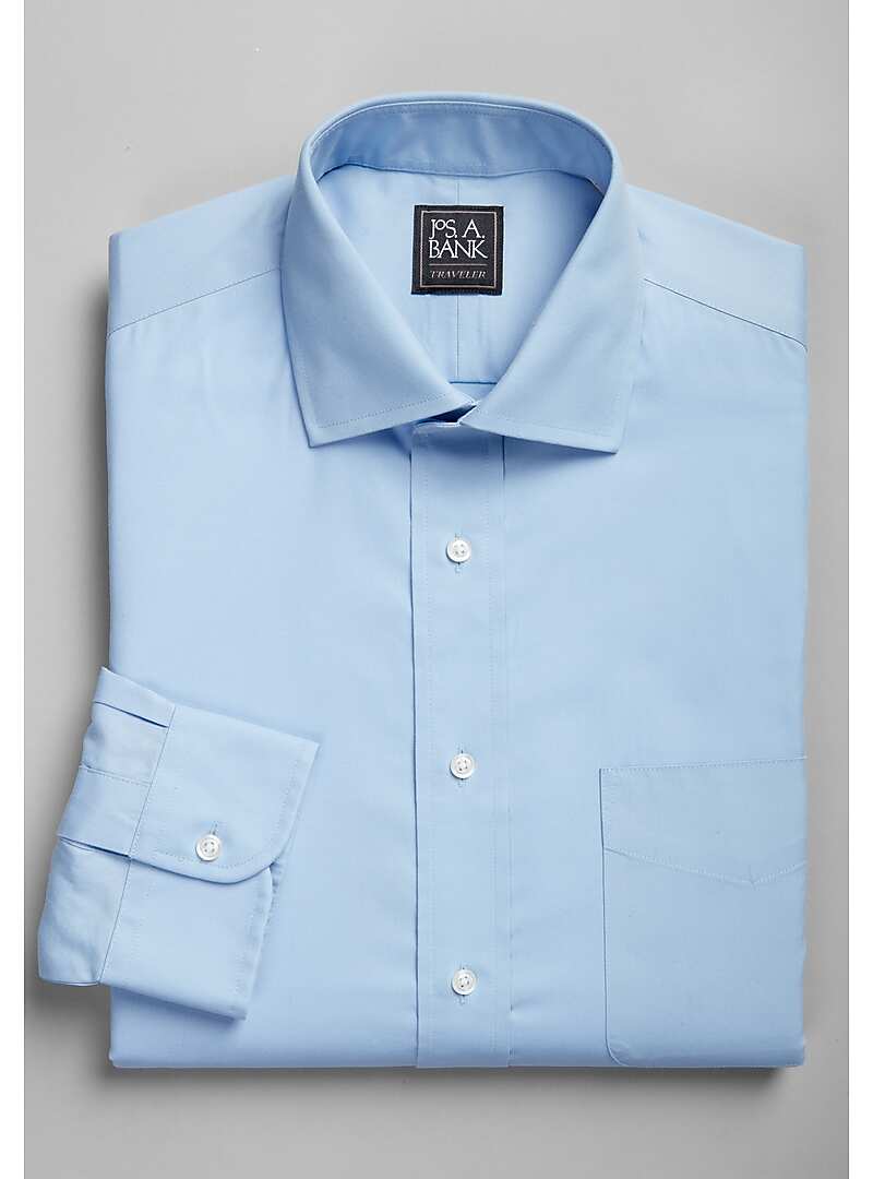 Traveler Collection Tailored Fit Spread Collar Dress Shirt#5FLZ