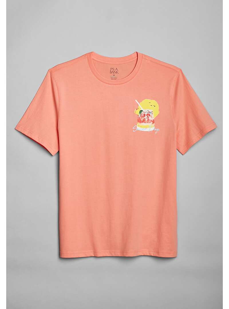 Jos. A. Bank Tailored Fit Summer Days Graphic Tee - Big & Tall#6NAC