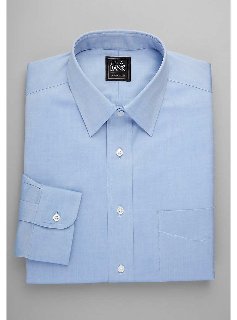 Traveler Collection Tailored Fit Point Collar Dress Shirt - Big & Tall#5DC4