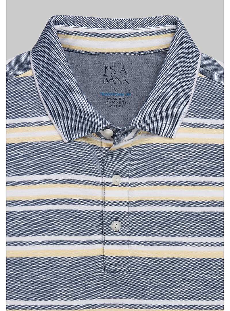 Jos. A. Bank Traditional Fit Bold Stripe Polo Shirt - Big & Tall#6MHX