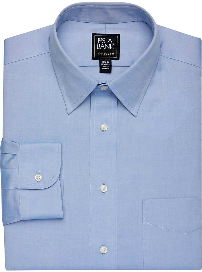 Traveler Collection Traditional Fit Point Collar Dress Shirt - Big & Tall#5DD8
