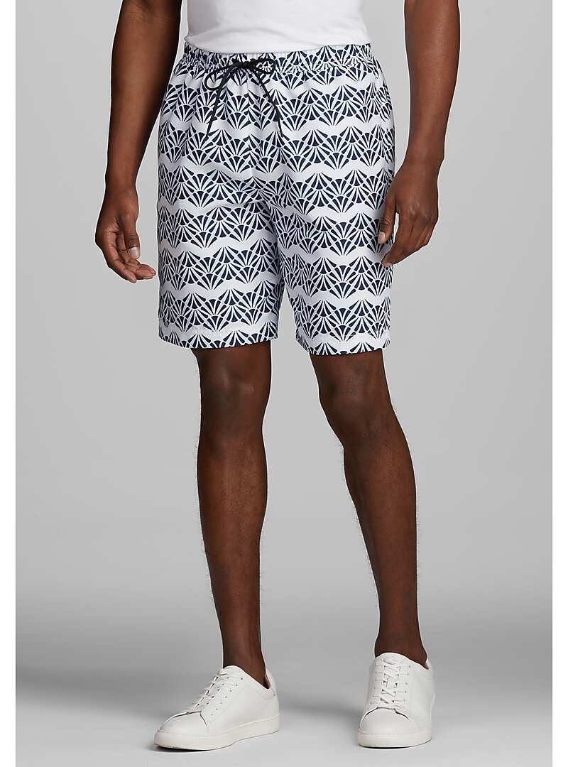 Con.Struct Tailored Fit Shell Print Swim Shorts - Big & Tall#22YG