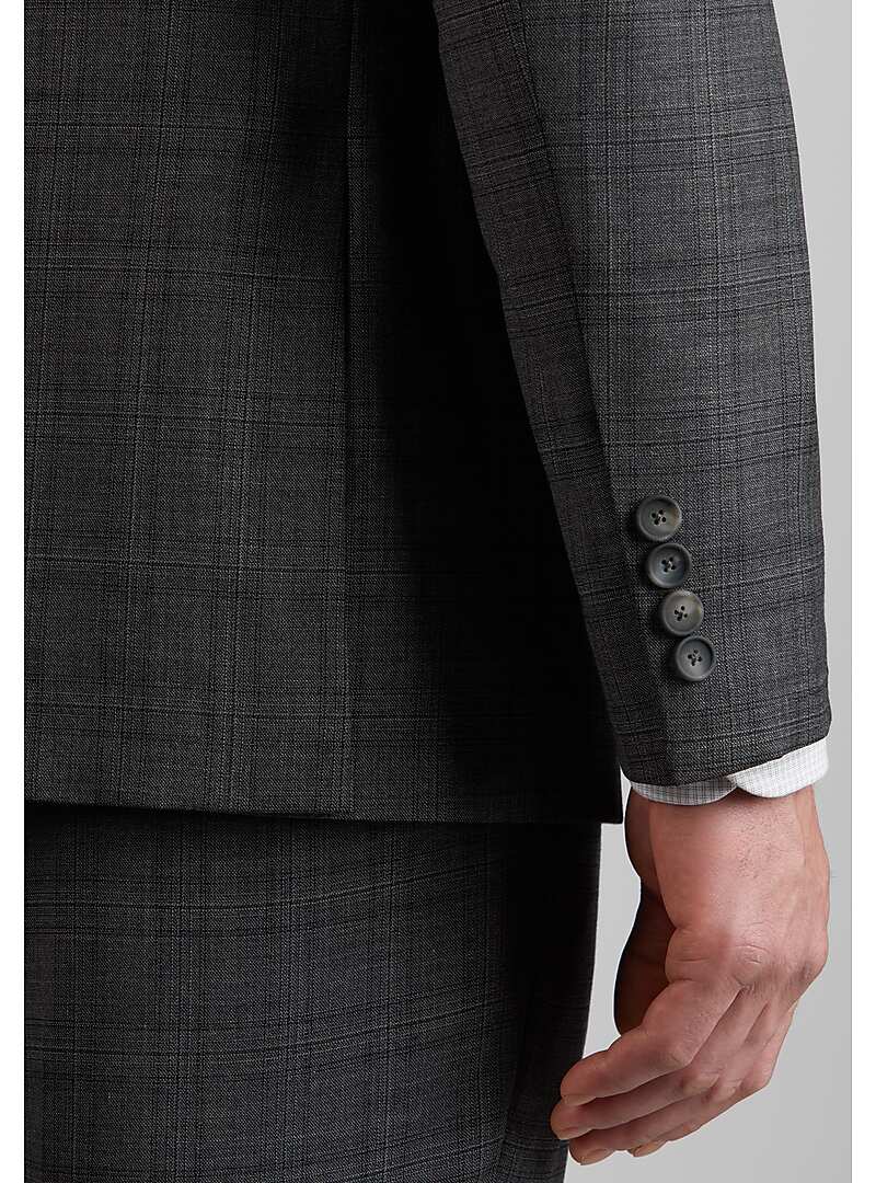 Travel Tech Slim Fit Plaid Suit#3WYY