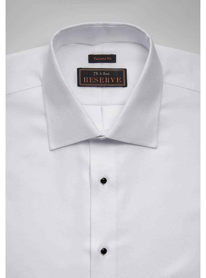 Reserve Collection Tailored Fit Spread Collar French Cuff Formal Dress Shirt - Big & Tall#52PW