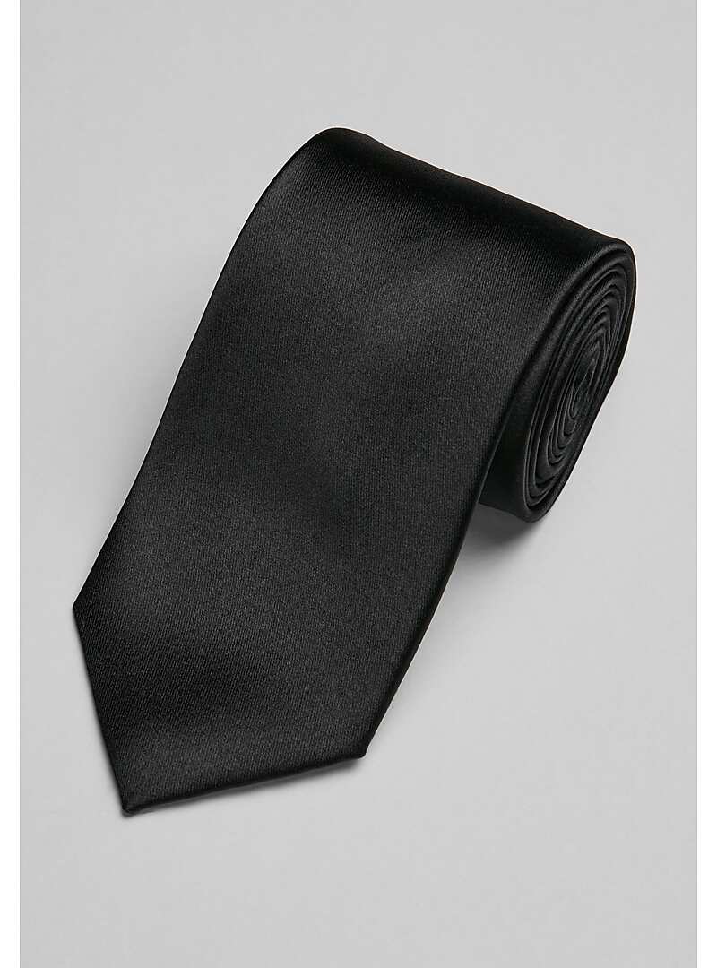 Reserve Collection Satin Weave Solid Tie - Long#8Y9U