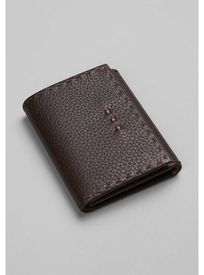 Joseph Abboud Pick-Stitch Tri-Fold Leather Wallet#8Y9V