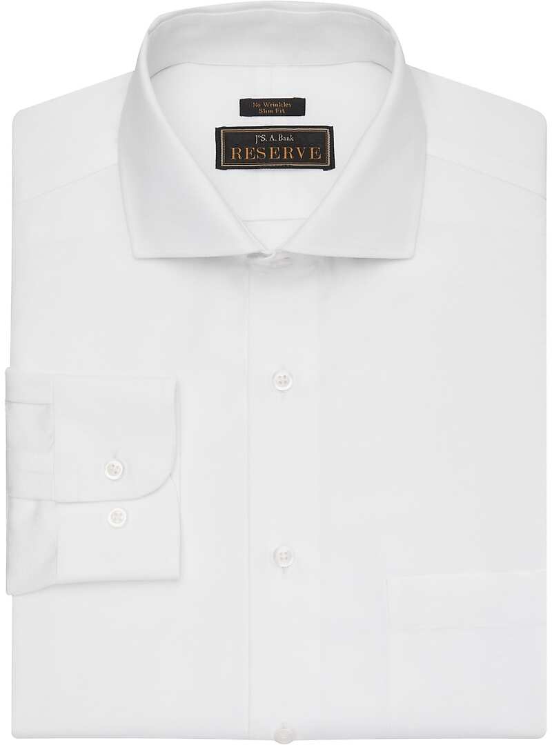 Reserve Collection Slim Fit Cutaway Collar Woven Dress Shirt - Big & Tall#53T7