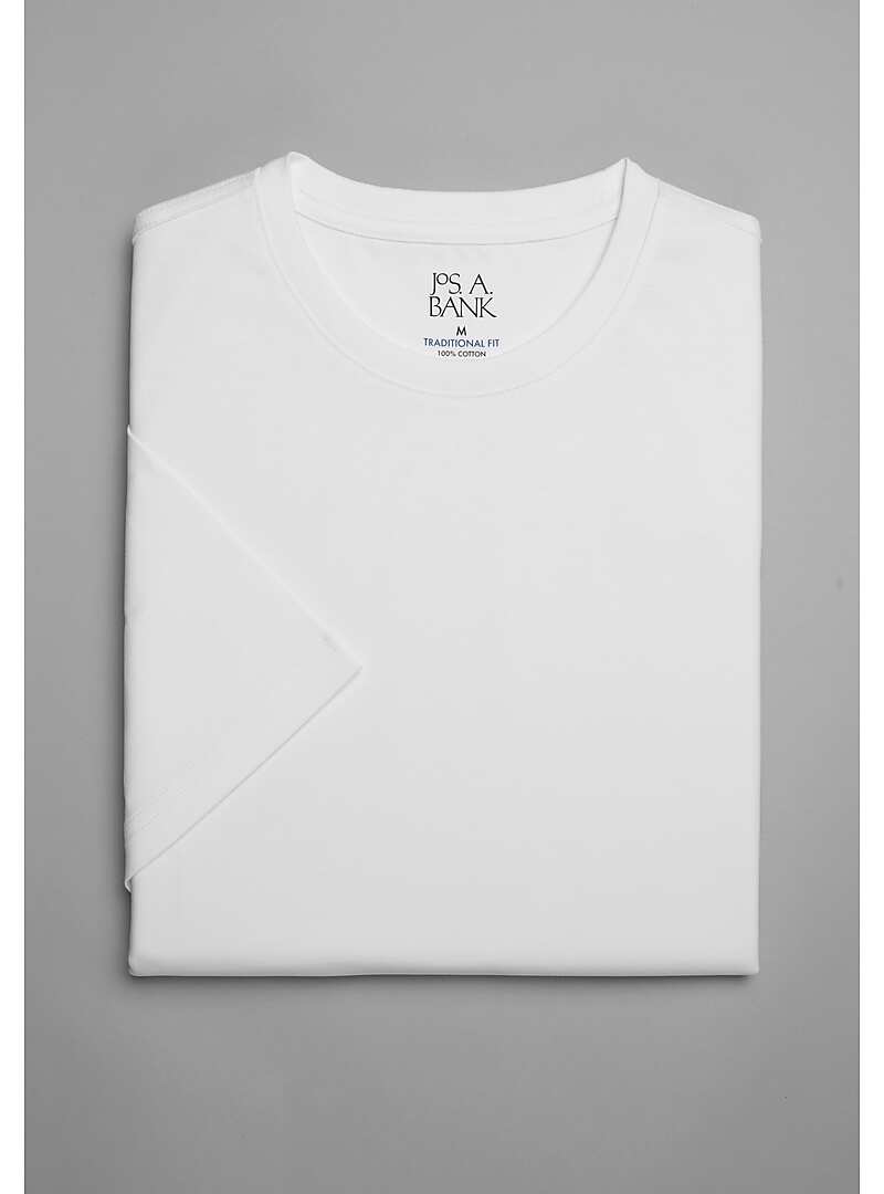 Jos. A. Bank Traditional Fit Liquid Cotton Interlock Crew - Big & Tall#6MFK