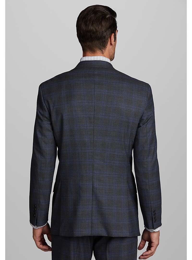 1905 Collection Tailored Fit Plaid Suit#3X6Y