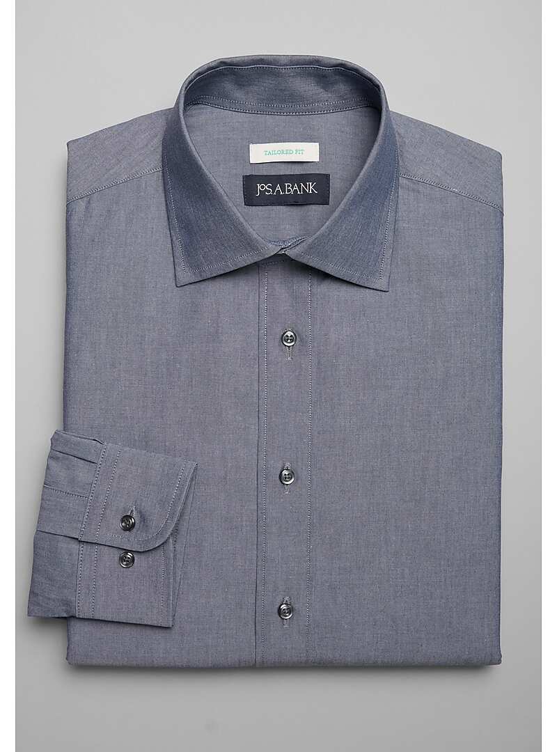 Jos. A. Bank Tailored Fit Spread Collar Dress Shirt - Big & Tall#5FVL
