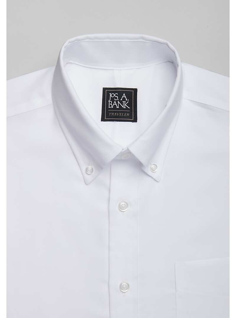 Traveler Collection Tailored Fit Button-Down Collar Dress Shirt - Big & Tall#5F6K