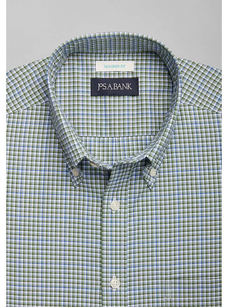 Jos. A. Bank Tailored Fit Shadow Grid Sportshirt - Big & Tall#6MKM