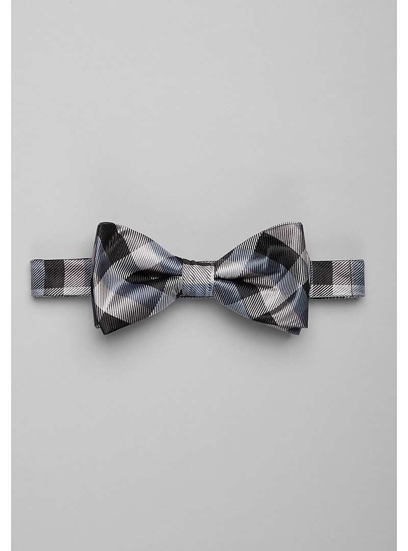 Jos. A. Bank Check Self-Tie Bow Tie#8WKN