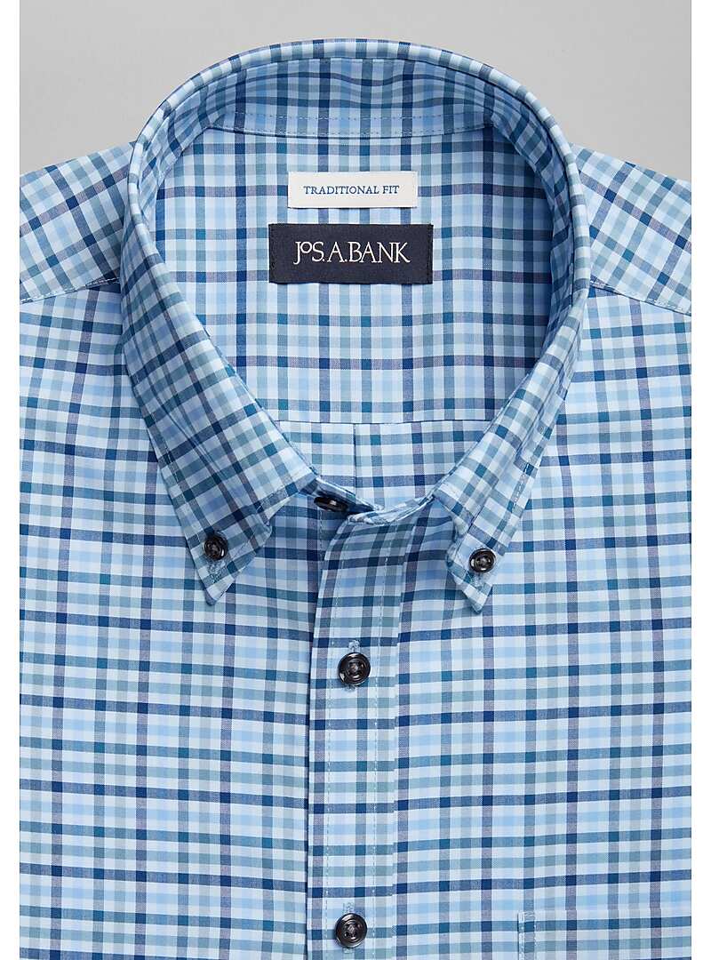 Jos. A. Bank Traditional Fit Check Sportshirt - Big & Tall#6MNK