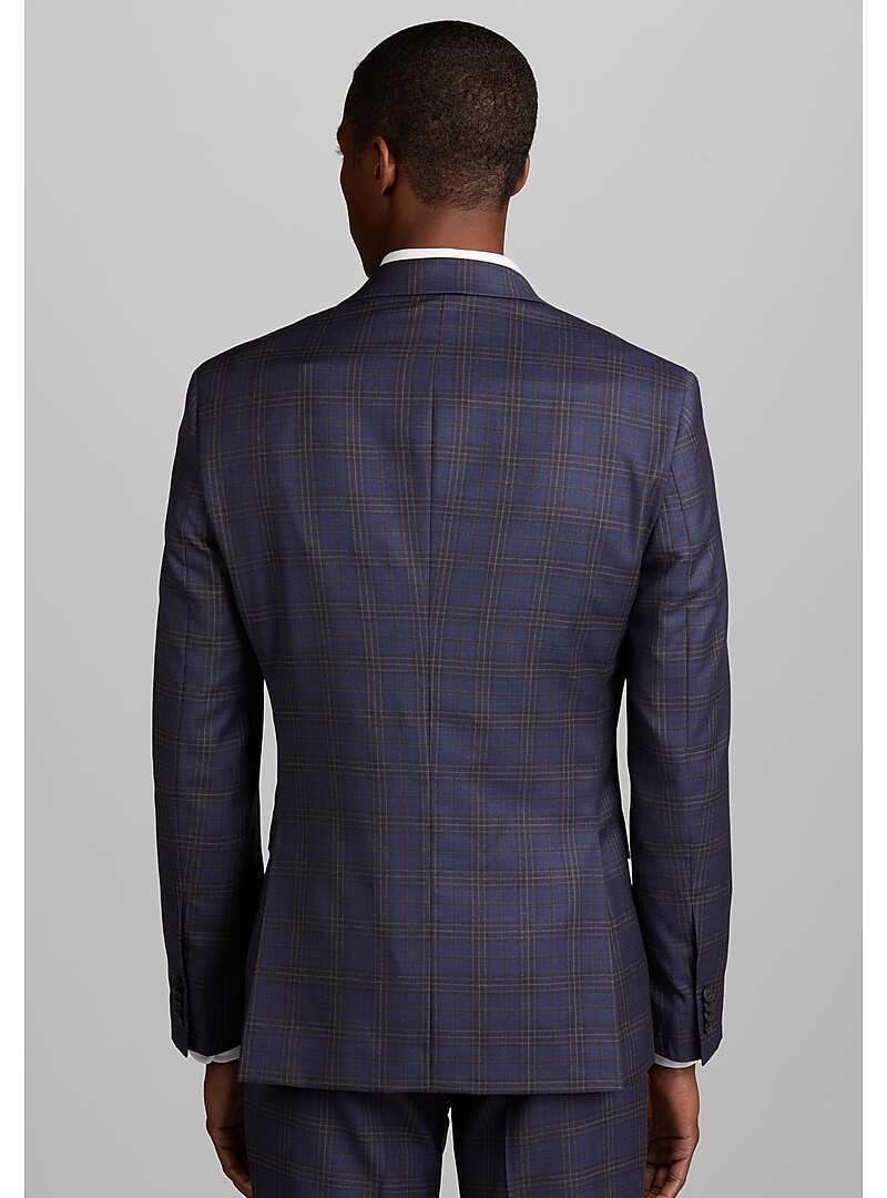 1905 Collection Tailored Fit Plaid Suit - Big & Tall#3WJ0
