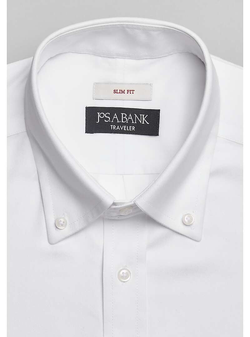 Traveler Collection Slim Fit Button-Down Collar Solid Dress Shirt - Big & Tall#5FTK