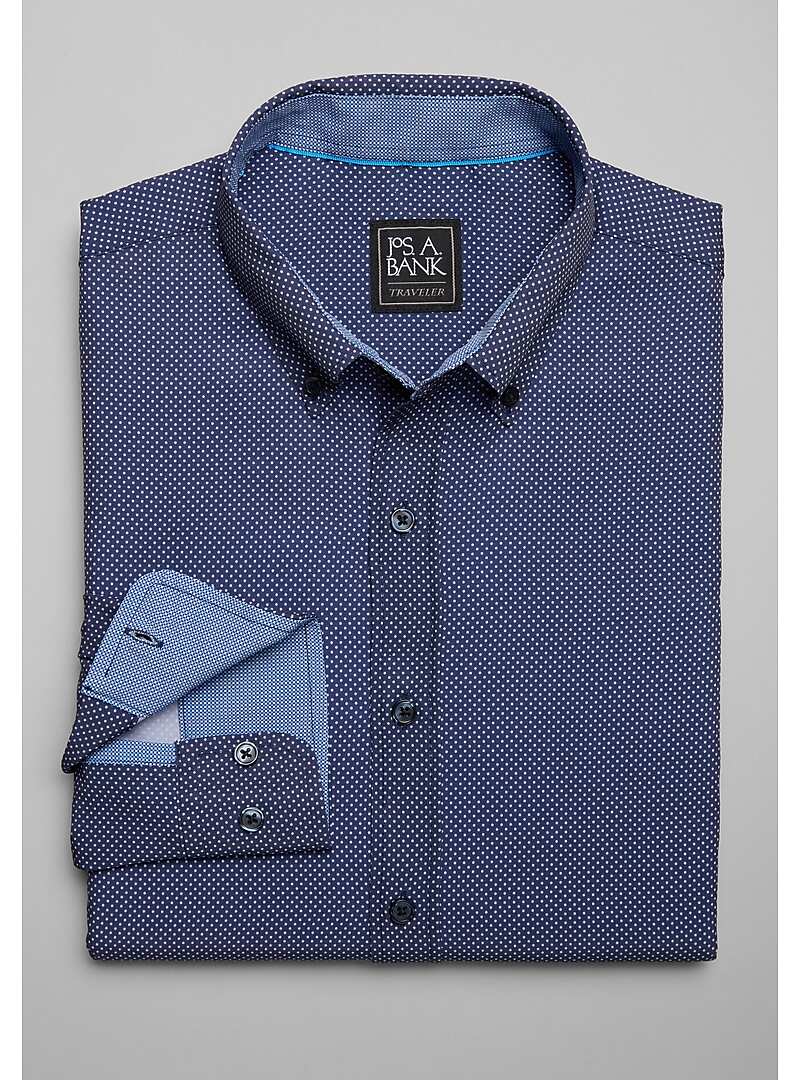 Traveler Collection Tailored Fit 4-Way Stretch Dot Sportshirt - Big & Tall#6MPW