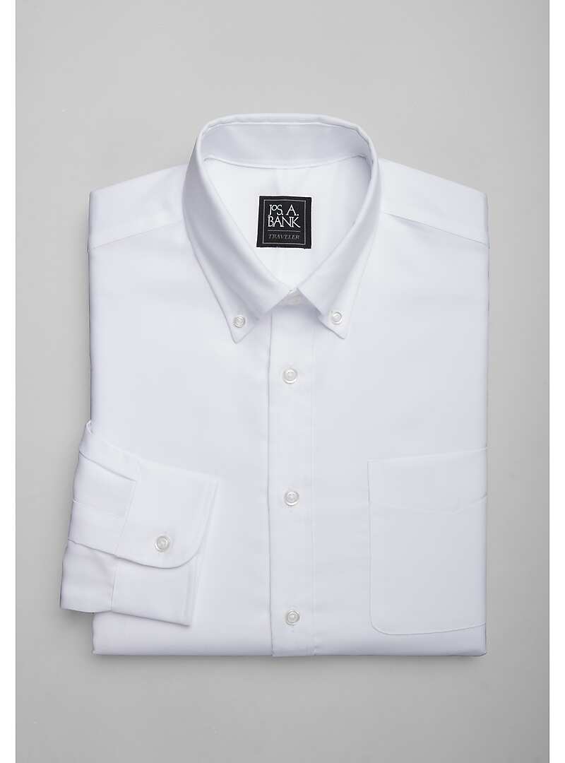 Traveler Collection Tailored Fit Button-Down Collar Dress Shirt - Big & Tall#5F6K