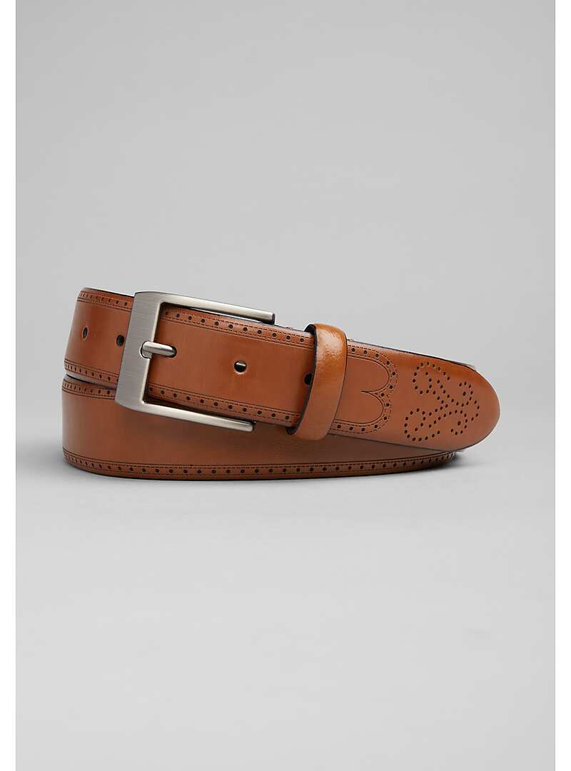 Jos. A. Bank Punched Leather Belt - Long#8XNP