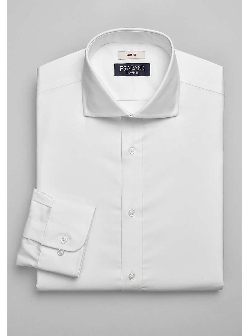 Traveler Collection Slim Fit Cutaway Collar Solid Dress Shirt - Big & Tall#5FT4