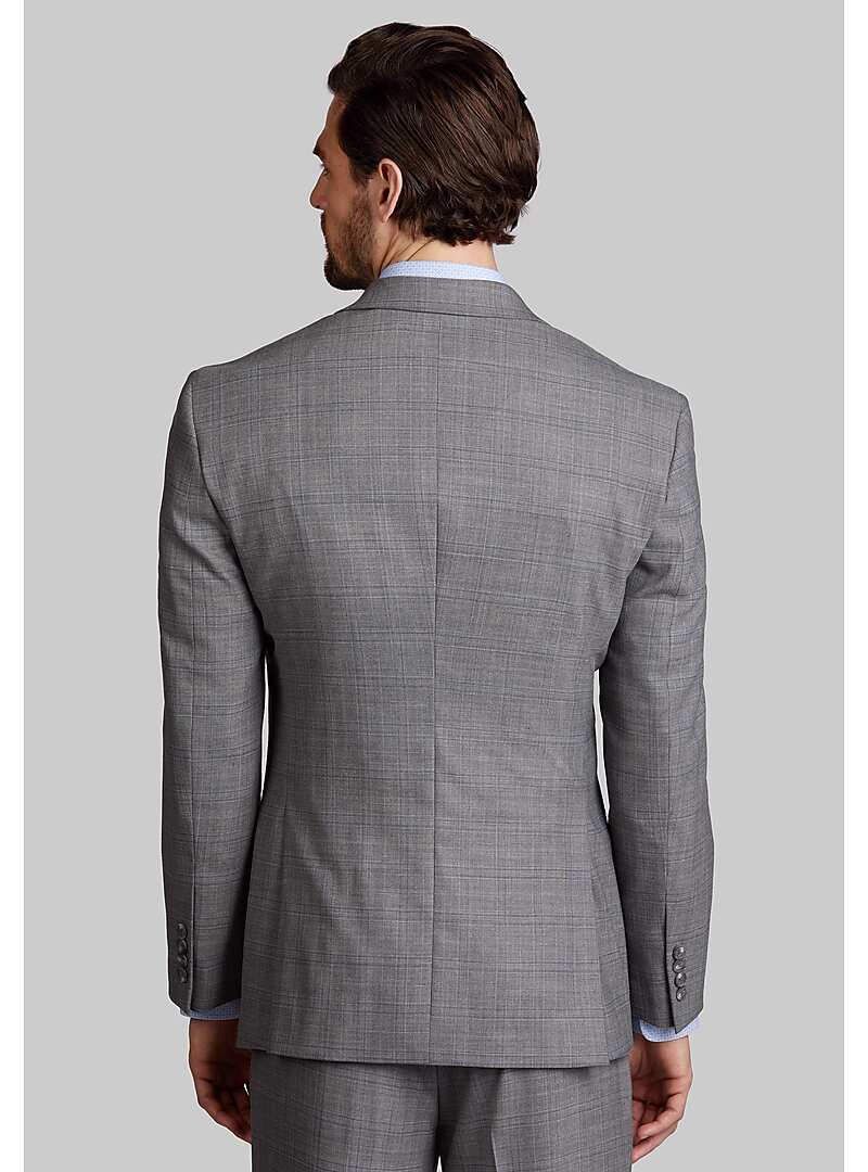 Traveler Collection Tailored Fit Plaid Suit - Big & Tall#3XE6