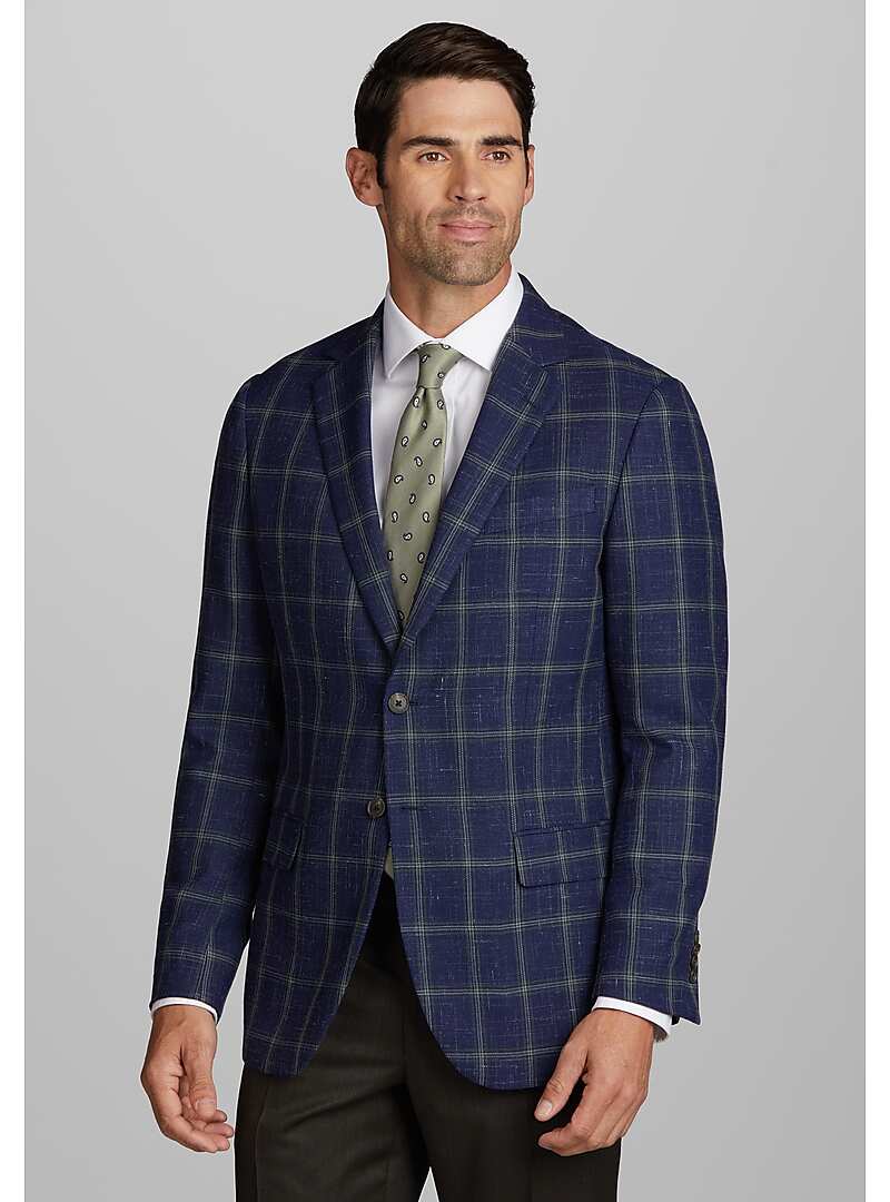 Jos. A. Bank Tailored Fit Windowpane Sportcoat - Big & Tall#16J6