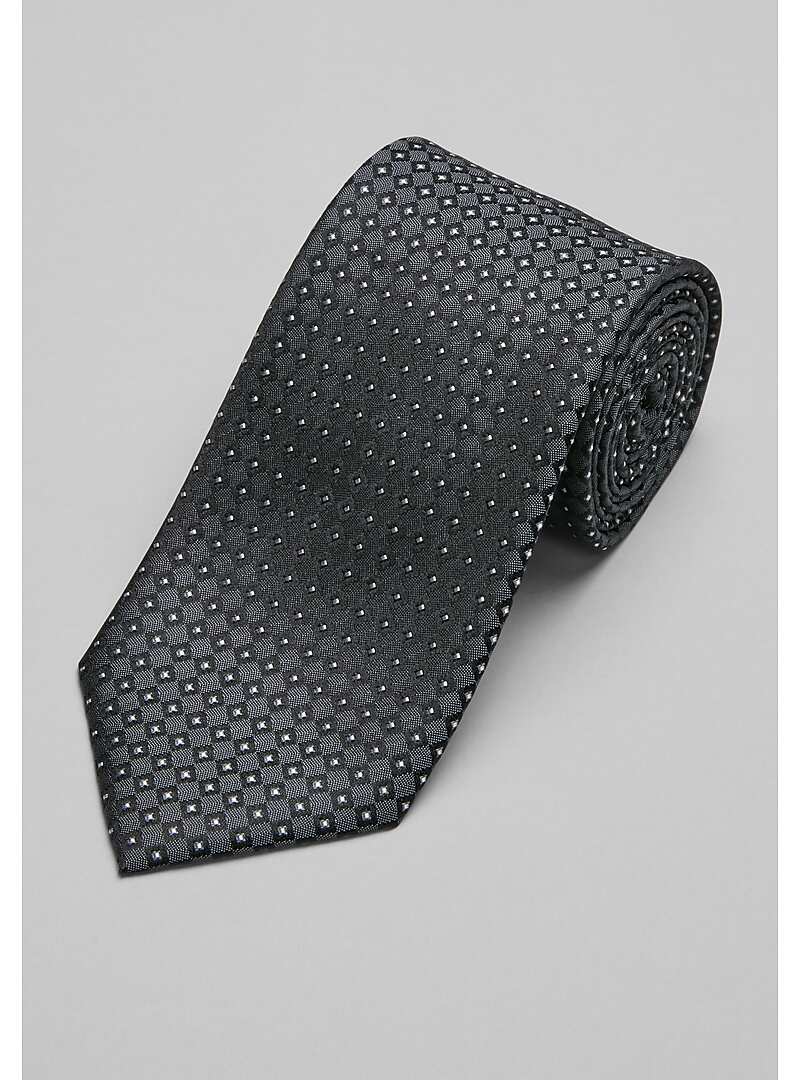 Traveler Collection Check Dot Tie - Long#8Y29