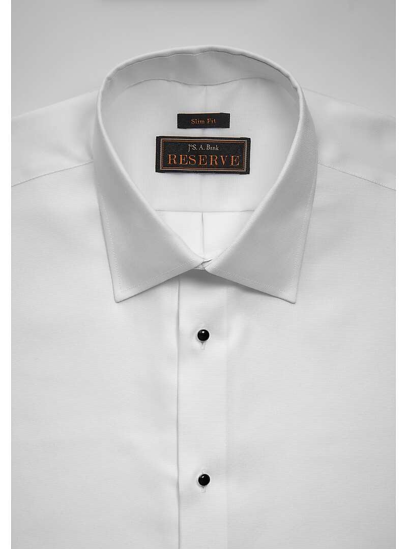 Reserve Collection Slim Fit Spread Collar French Cuff Formal Dress Shirt - Big & Tall#533L