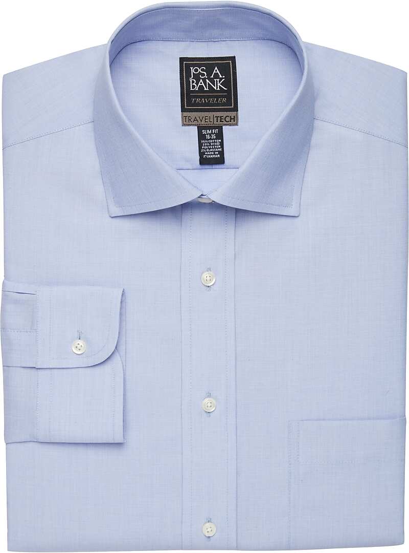 Travel Tech Collection Slim Fit Spread Collar Dress Shirt - Big & Tall#57V9