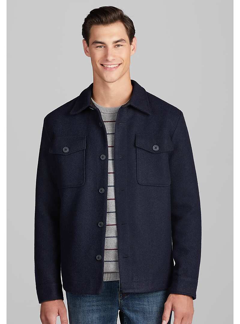 1905 Collection Slim Fit Boiled Wool Jacket CLEARANCE#71AK